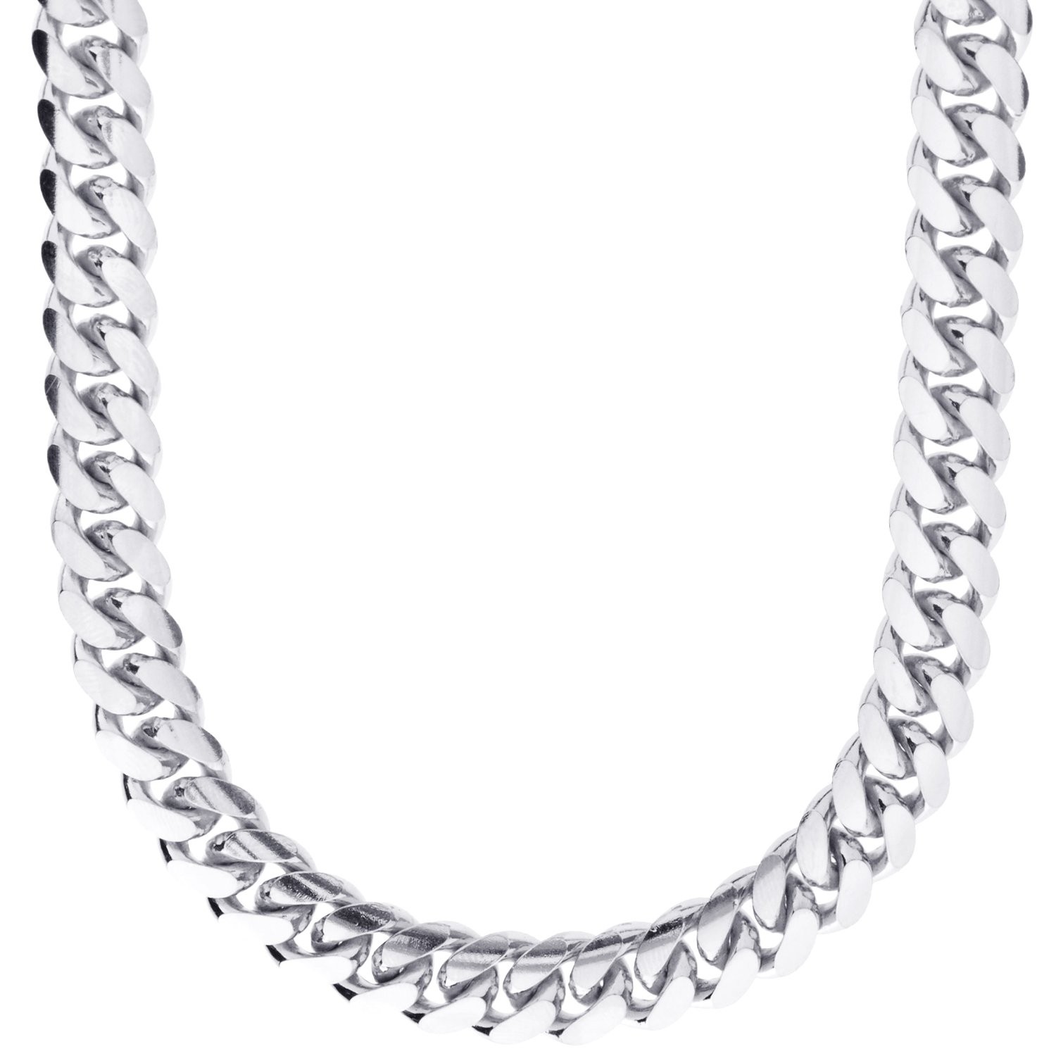 Sterling 925er Silber Panzerkette - MIAMI CUBAN 10mm - 80cm 95790₽