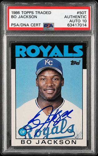 1986 Topps Traded Bo Jackson #50T Rookie Card PSA 10 Auto Signed RC ⚾🔥