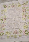 Vintage Print White Tablecloth-53"x60"-Spring, Floral, Garden — photo 8