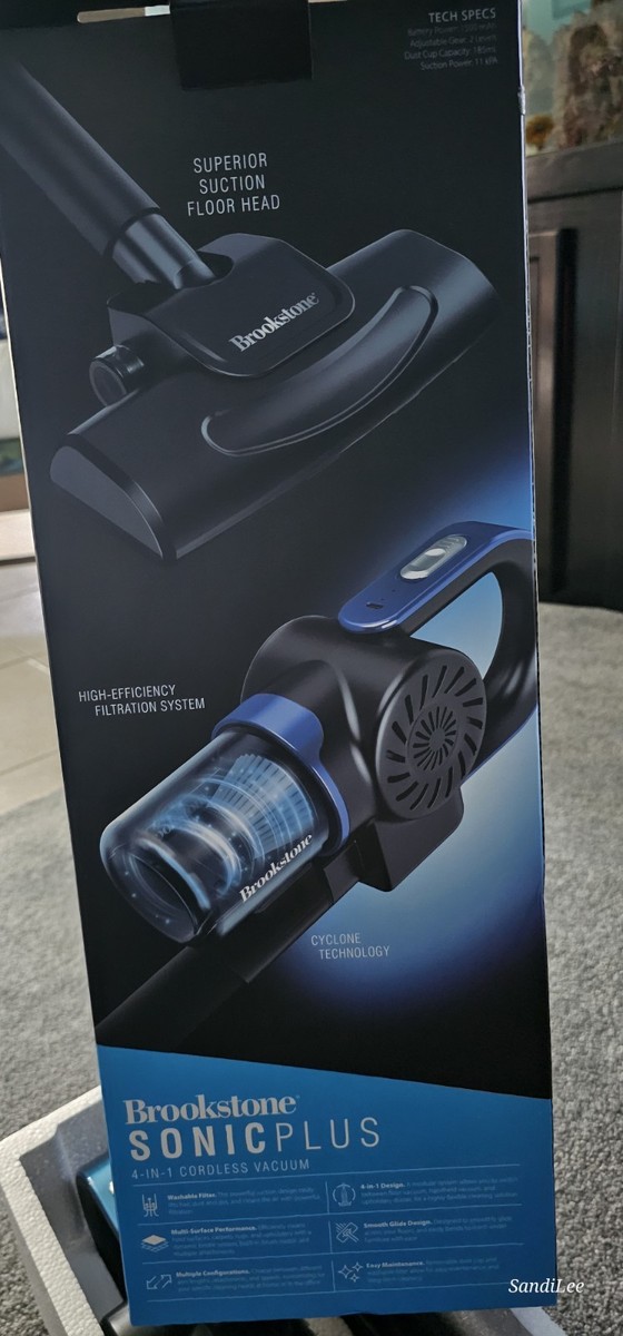 Brookstone SONICPLUS 4 in 1 Cordless Vacuum | eBay