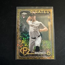 PAUL SKENES 2024 TOPPS CHROME UPDATE ROOKIE GOLD MINI DIAMOND RC 35/50