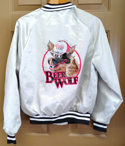 Vintage Coors Light Beer Wolf Jacket Mint Mens Sz S King Louie