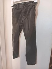 Oshkosh B'Gosh Gray Adj Waist Zipper Closure Cotton Pants Boys Size 6