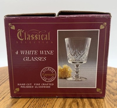 Set of 6 - Rayware Classic Wine Goblet Glasses - Vintage NEW In Box - 5 