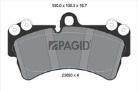 Pagid Bremsbelagsatz Scheibenbremse T5148N FüR VW Touareg 7LA 7L6 7L7 7P5 7P6 Q7