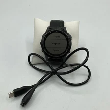 Garmin Fenix 6 Pro Solar Watch, 47mm - Black/Gunmetal Gray 