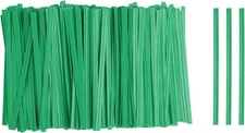 1000Set Bag Twist Ties 3.5" Reusable Kraft Paper Twist Tie for Bread Green