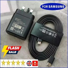 35W Super Fast Charger Adapter Plug & Cable For Samsung Galaxy S24 S25+ S23 S22#
