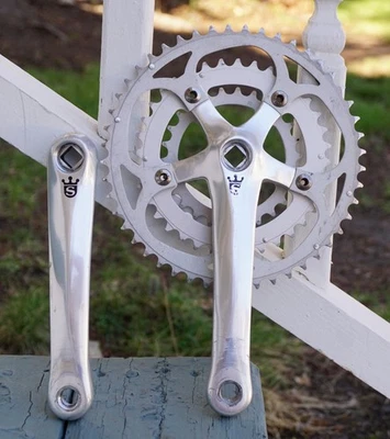 Sugino Bicycle Cranksets with Triple Chainrings for Racing Bike