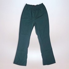 Pantalones acampanados vintage Bootcut elásticos minimalistas verde oscuro talla grande 16W