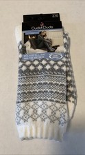 Cuddl Duds, Women's Leg Layering Crew Socks, Size 4-10, Soft Plushfill 360, New