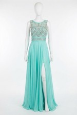 Mac Duggal Embellished Open Back Gown Size 0