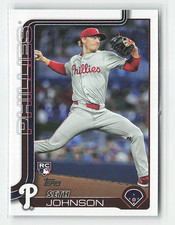 2025 Topps Baseball Seth Johnson #362 RC Philadelphia Phillies