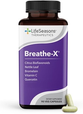 Life Seasons Breathe-X Allergy and Sinus Support 90 caps