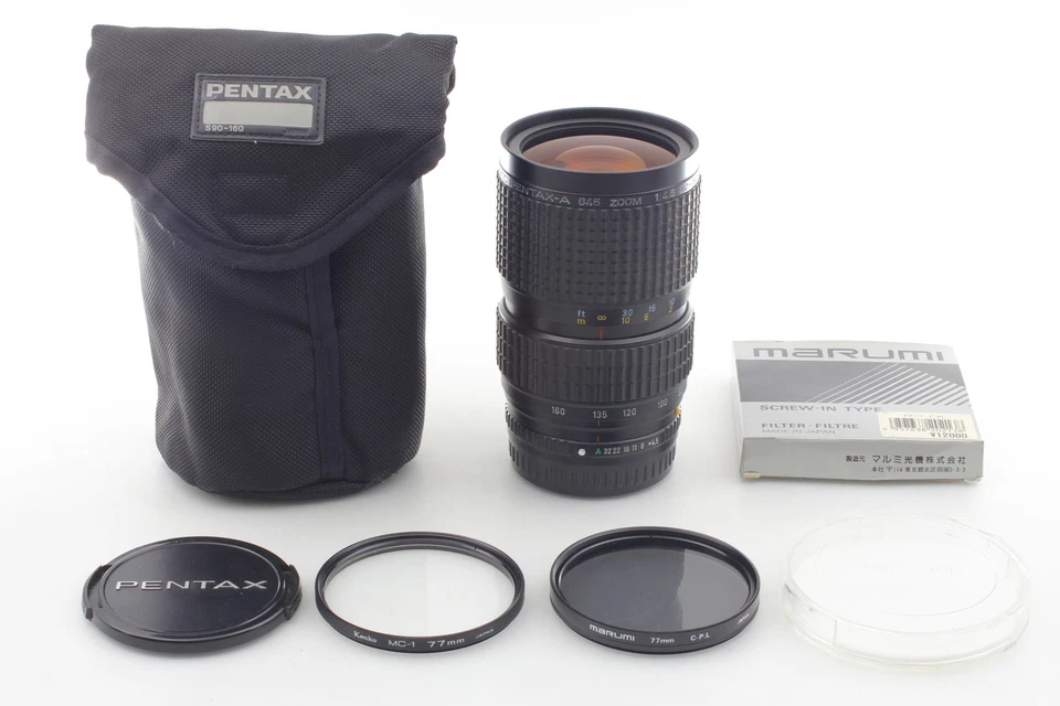 [ MINT w/ Case 2 Filter] Pentax A SMC Zoom 80-160mm F4.5 645 N NII From JAPAN - Image 3 of 4