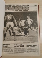 Neue Fussballwoche Fuwo 1986 gebunden (Heft 1 bis 27) mit Sonderausgabe DDR 