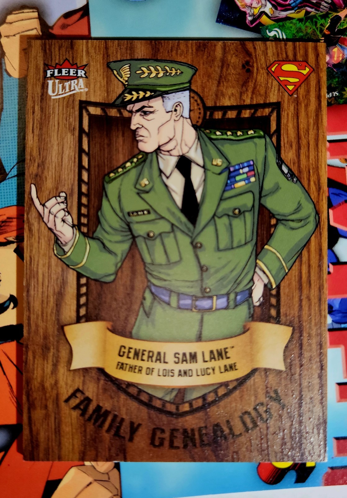 2025 Fleer Ultra DC Superman Family Genealogy Insert General Sam Lane NmM 
