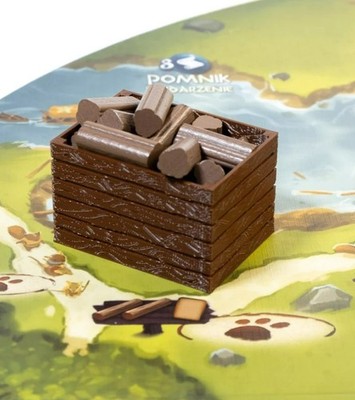Board Game Holder/Organizers - brown crate - 2'' x 1.5'' x 1.25'' - Everdell - NEW