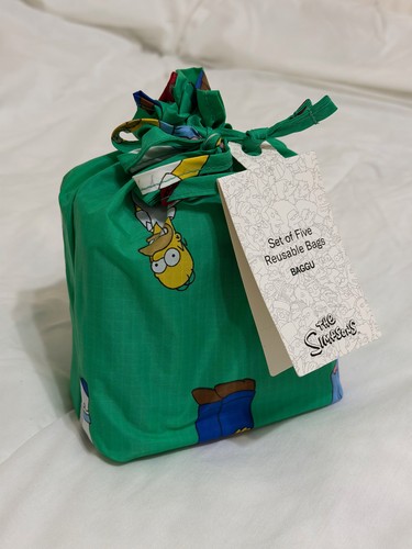 NWT Baggu Simpsons Standard Baggu Set of 5 RARE