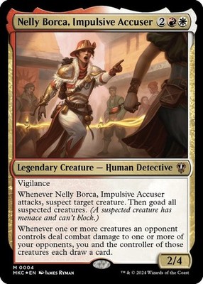 NM Foil Nelly Borca, Impulsive Accuser, MTG, Murders at Karlov Manor, Magic, 4