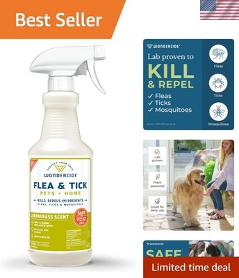 Wondercide - Flea, Tick & Mosquito Spray for Pets and Home with Natural Essentia