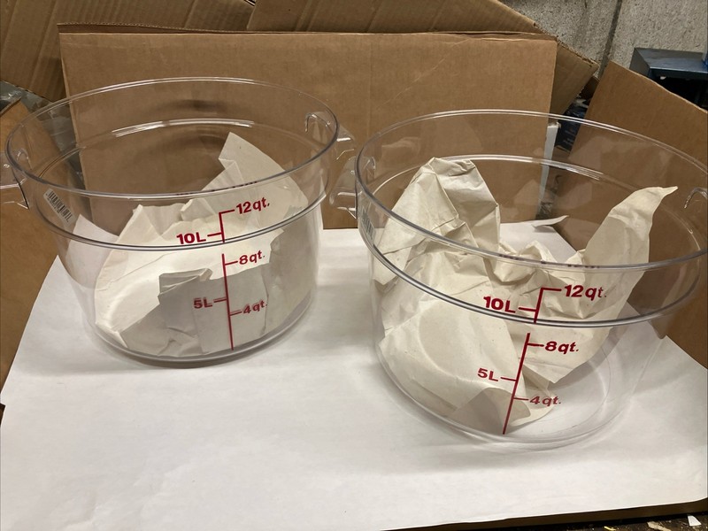 Cambro RFSCW12135 Food Storage 12 QT Container, (14735) - Pack of 2