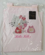 Hello Kitty Apron Rhinestone Color Pink Adult Tagged Women Anime Character Goods
