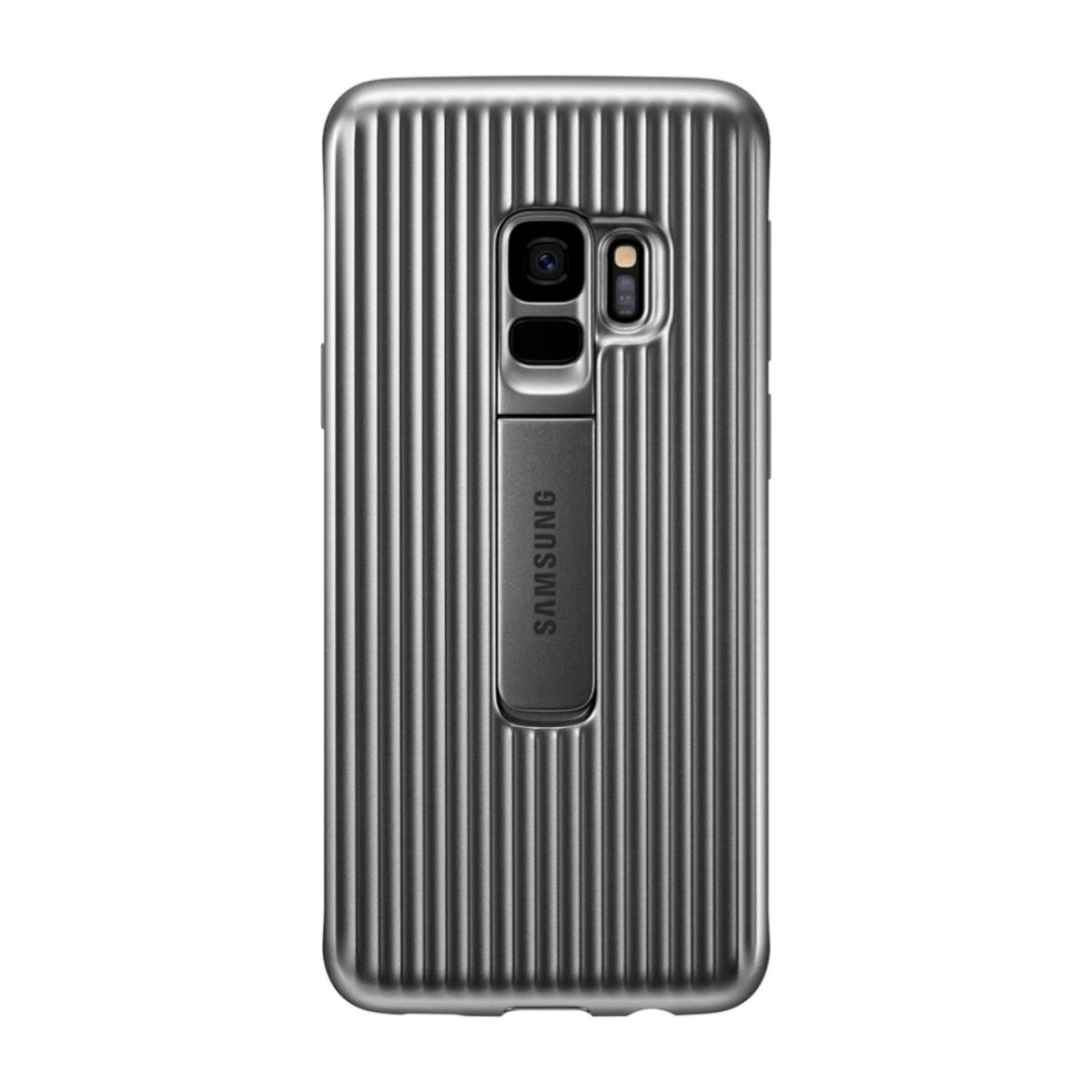 Coque de protection Galaxy S9 renforcée grise : étui anti-choc rigide pour smartphone Samsung