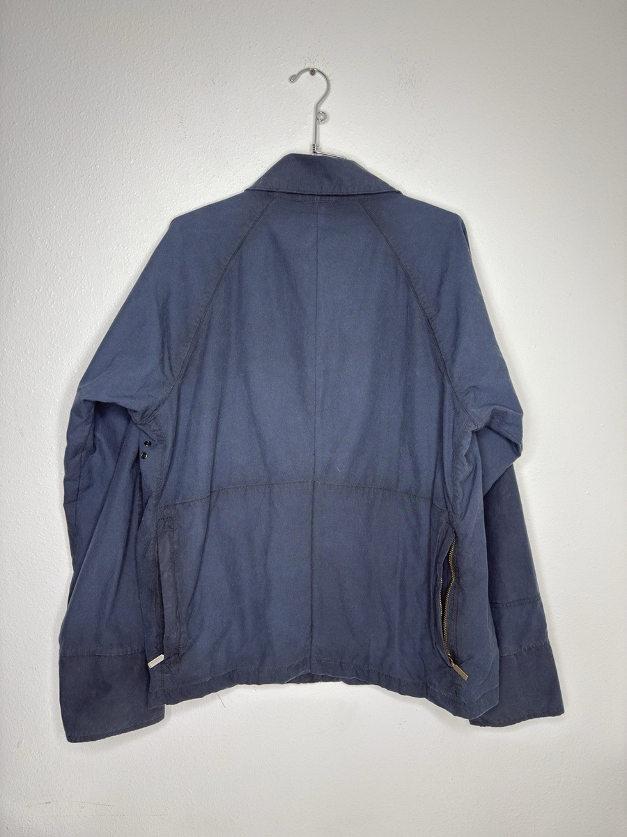 Barbour x Engineered Garments Blue Sz M Graham Wax Jacket | eBay