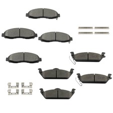 8PCS Brake Pad Set Front and Rear Metal D962 D963