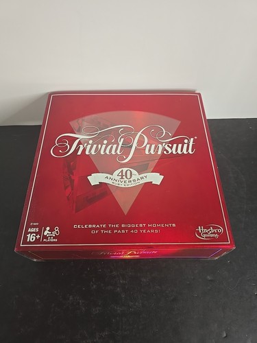 Trivial Pursuit 40th Anniversary Ruby Edition | CIB | Cards Sealed | Hasbro...