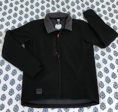 HELLY HANSON Work/Wear Men's Size Med Black Jacket Insulated w/Adjustable Cuffs