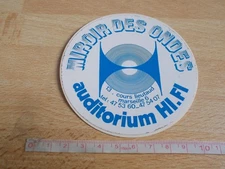 Sticker MIROIR DES ONDES - HI-FI AUDITORIUM - COURS LIEUTAUD - MARSEILLE