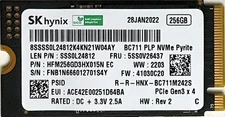 SK Hynix BC711 256GB PCIe Gen3 x 4 NVMe 42mm SSD HFM256GD3HX015N