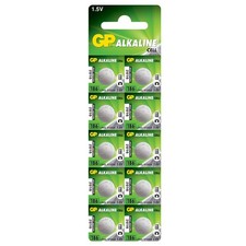 GP Alkaline Button Cell 186 (LR43) - Card of 10