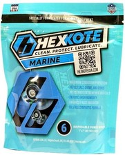 HEXKOTE 7x7in Disposable Wipes, Marine, 6 Pack, -3341-DIW-MAR