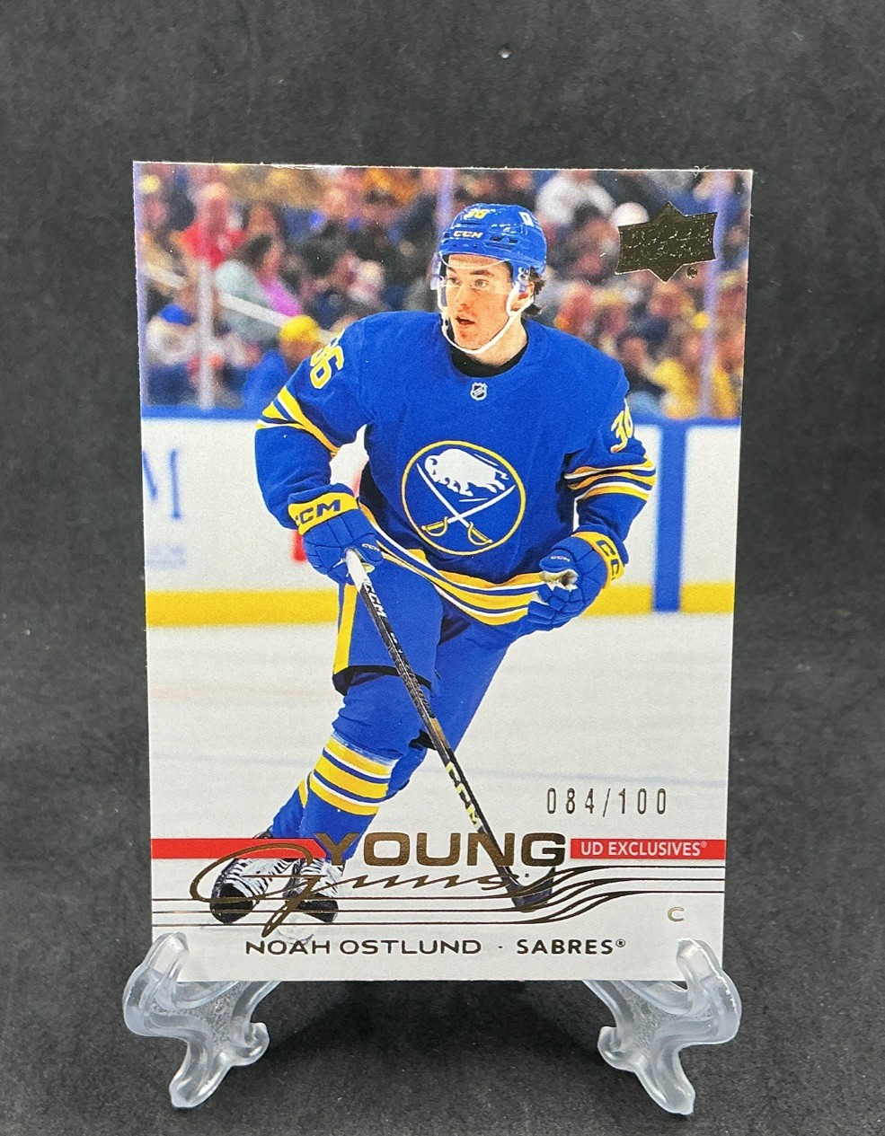 2025-26 Upper Deck UD Exclusives Young Guns #219 Noah Ostlund! #084/100