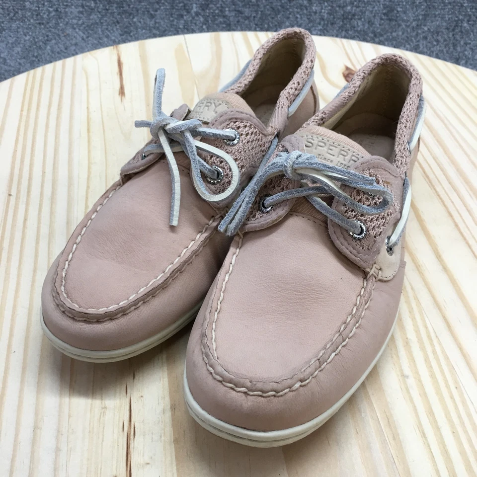 Sperry Shoes Womens 8.5 Koifish Knit Boat Pink Lace Up Casual Comfort STS83622 - Image 3 of 4