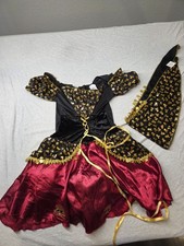 Halloween Womens Black Red Pirate Beauty Dress Costume Medium