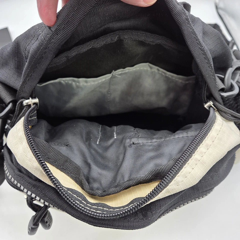 Riñonera Eddie Bauer Hidratación Doble Botella Paquete Cinturón Negro Beige Senderismo Foto 2 de 4