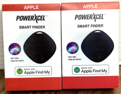 APPLE powerxcel smart finder new Black Find My Keys - Lot of 2 Factory Sealed