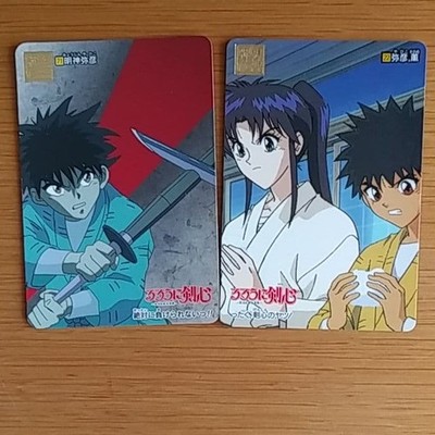 Rurouni Kenshin Card Set of 2 Featuring Yahiko Used
