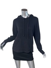 Tek gear Dry Tek Women s Medium Black Lightweight Hoodie Thumb Holes