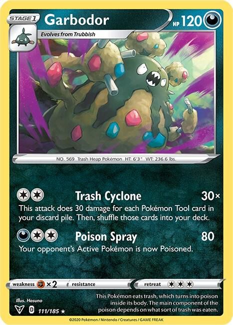 Garbodor 111/185 Rare Vivid Voltage Pokemon NM/LP