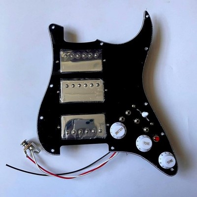 HSH Prewired Loaded Strat pickguard Set Wilkinson Alnico 5 Humbucker Pickups Set
