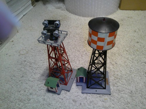 American Flyer S Gauge 772 Checkerboard Bubbling Water Tower in Exc