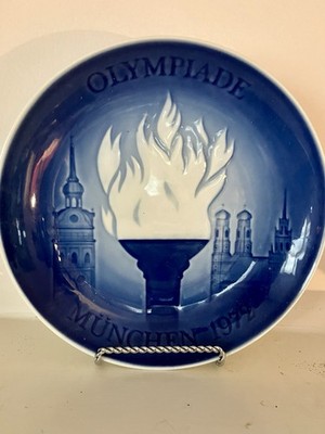Bing & Grondahl Porcelain Olympic Games 1972 Munich Torch First Issue Numbered