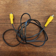 Isolated Yellow Composite Video interconnect cable 1.5 metres RCA to RCA