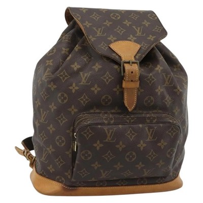 Louis Vuitton Vintage Montsouris Monogram Canvas Brown Backpack
