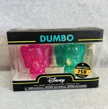 Funko Hikari XS Disney DUMBO Limited Edition Vinyl Figures Pink Green Elephants